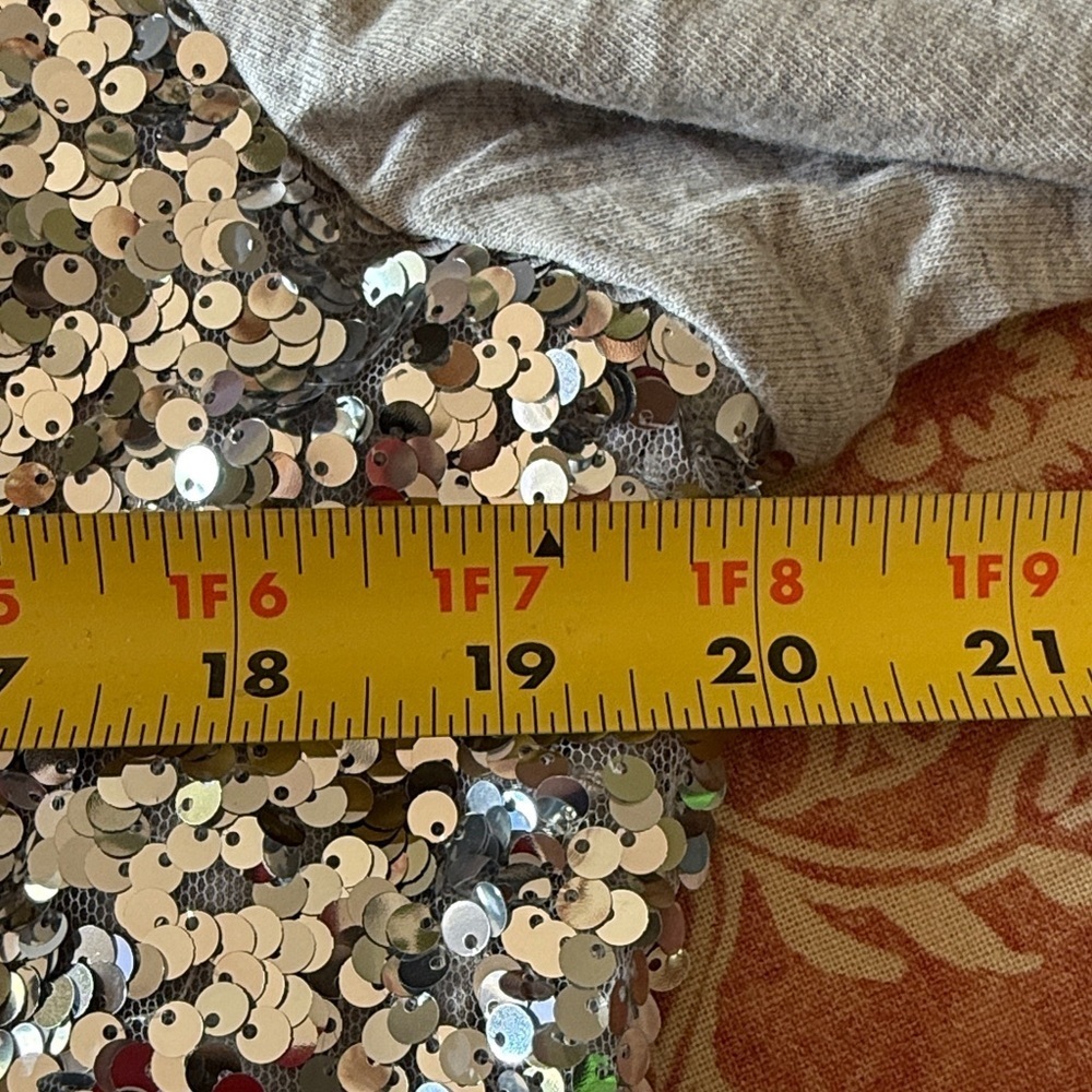 Talbots Silver Sequin Top - Picture 9 of 12